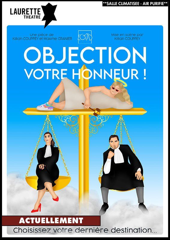 Couverture d'un magazine français avec une femme seins nus sur un banc au-dessus de deux silhouettes vêtues de noir sur des balançoires jaunes, titre 