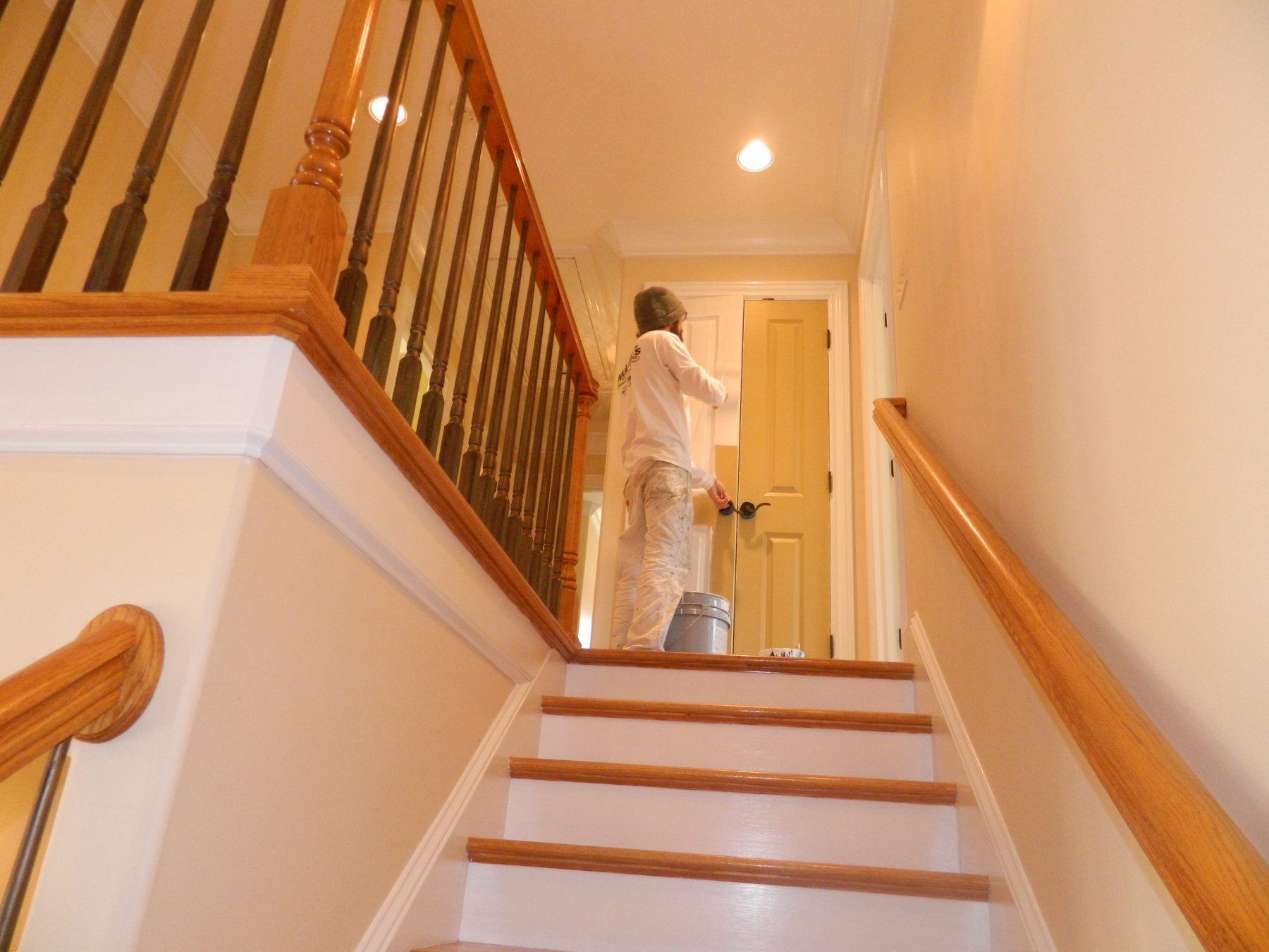 Mclains employee painting