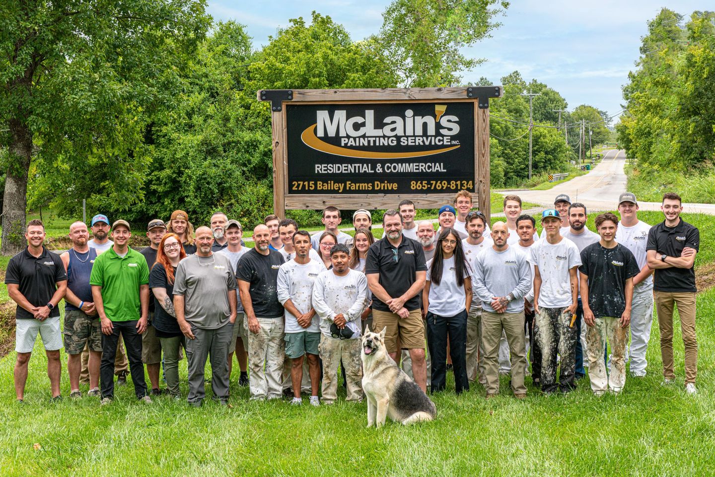 McLains Painting Service team photo