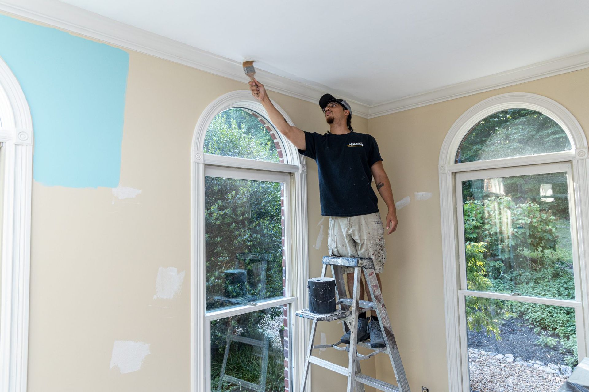 Mclains employee painting
