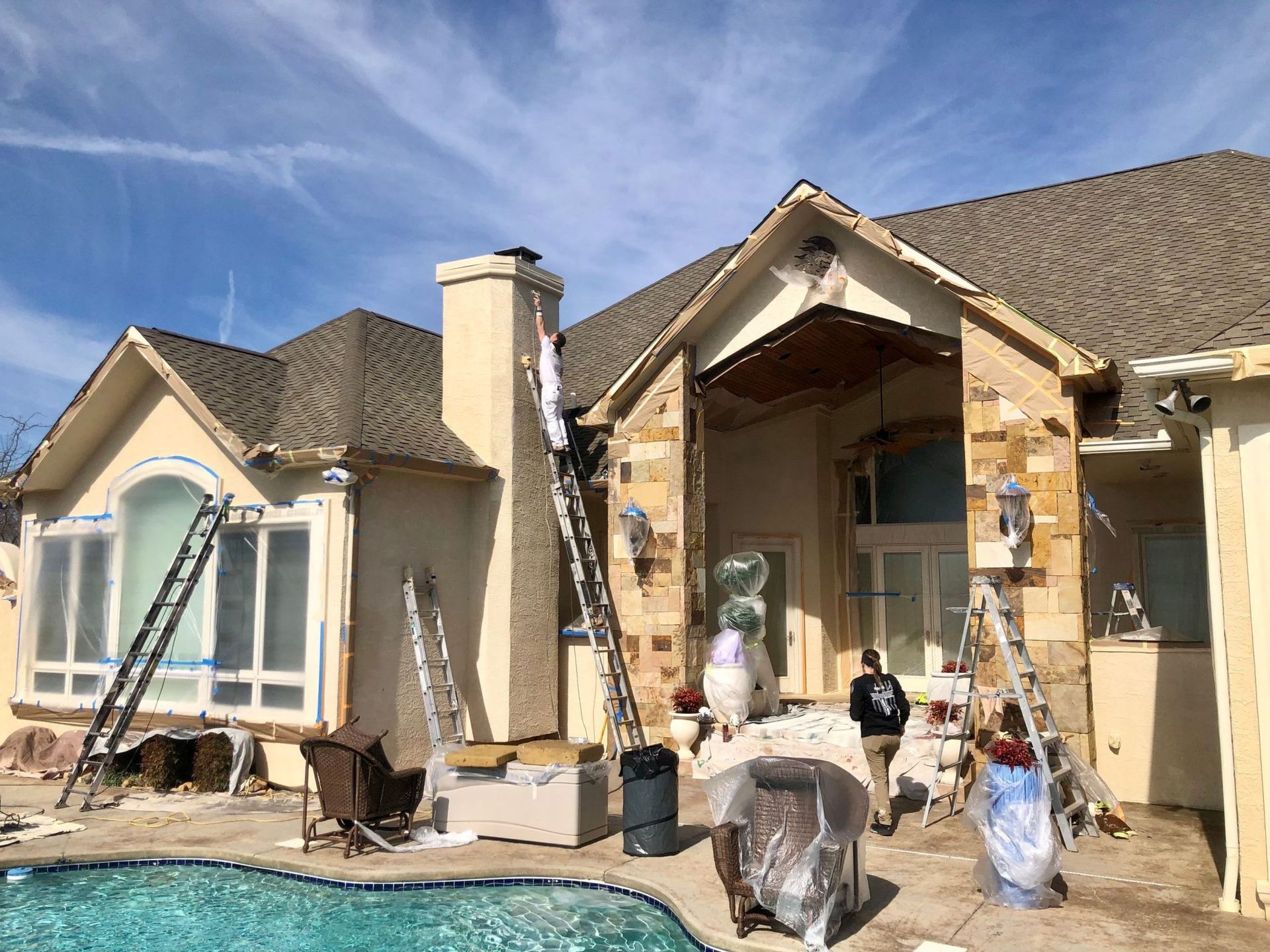 McLains outdoor power washing services