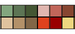 There are many different colors in this palette.