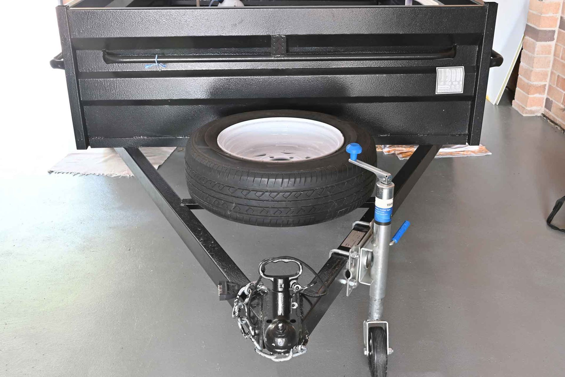 A Black Trailer With A Tire Attached To It – North Geelong, VIC - F Sparks & Sons