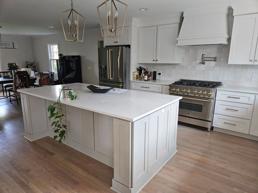 New kitchen with large island