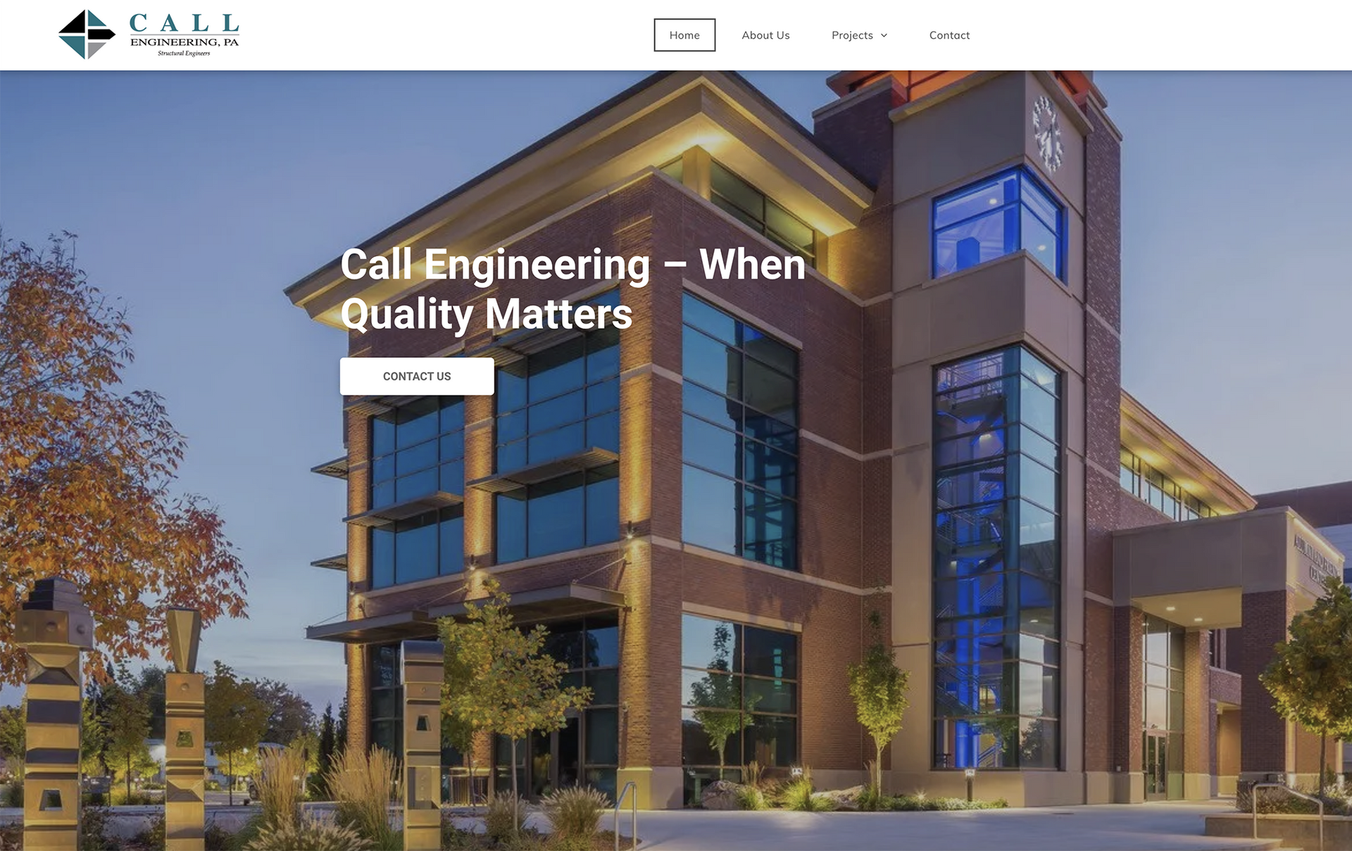 A large brick building with a lot of windows is on a website.