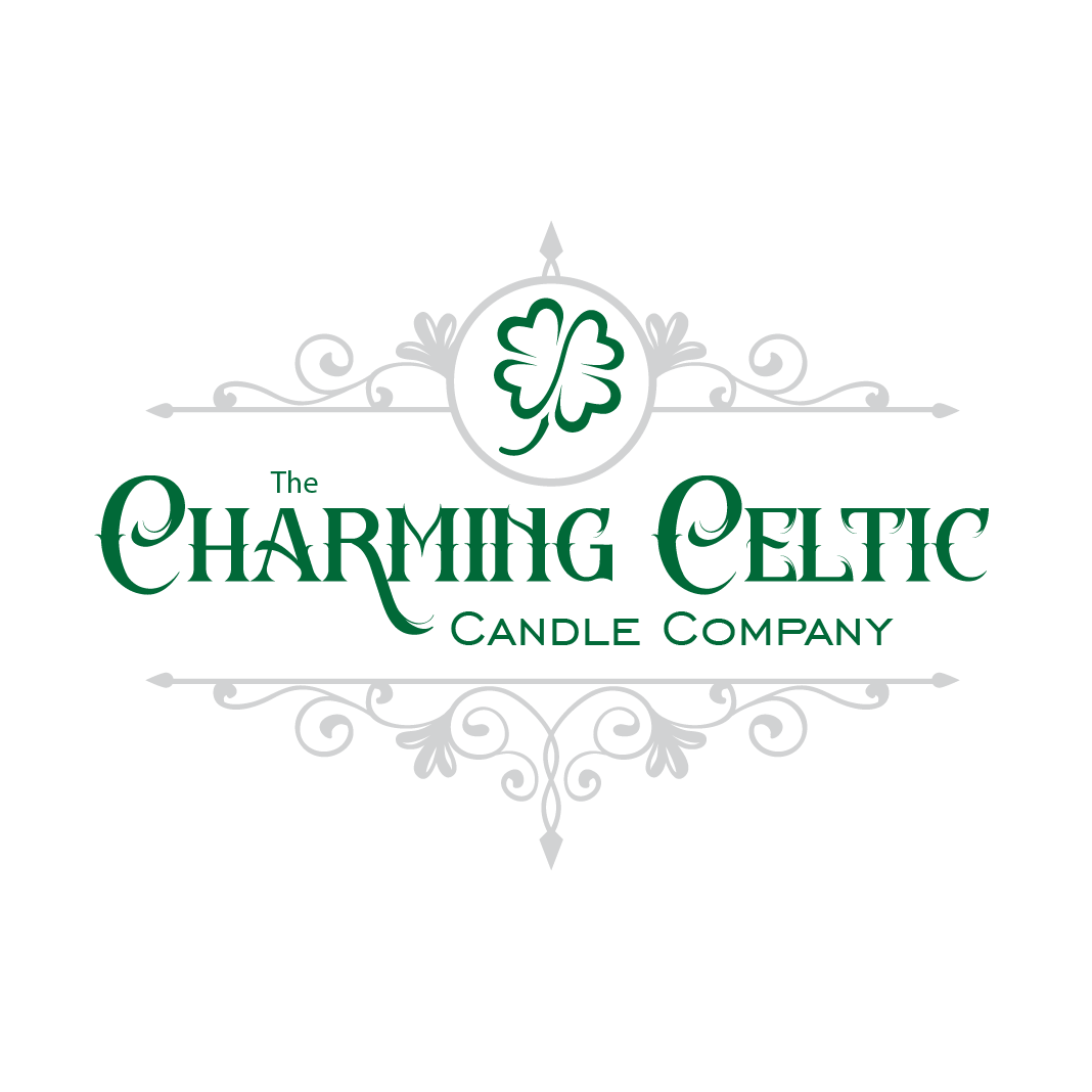A logo for the charming celtic candle company.