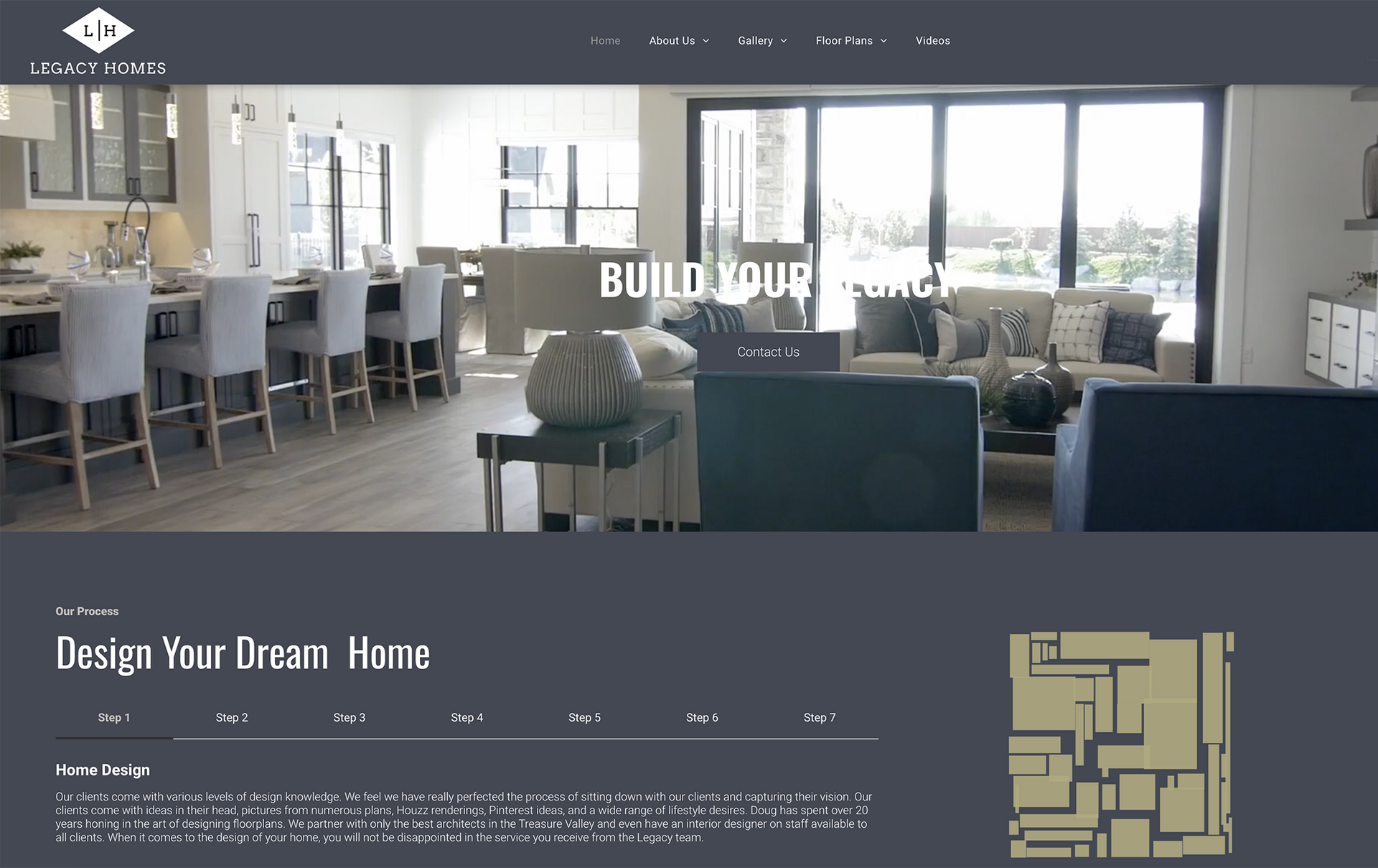 A screenshot of a website showing a living room with a lot of windows.