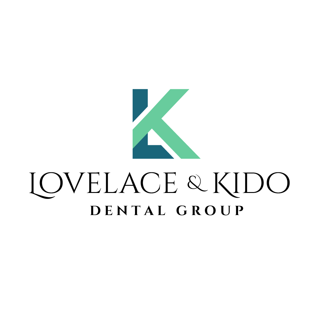 A logo for lovelace & kido dental group