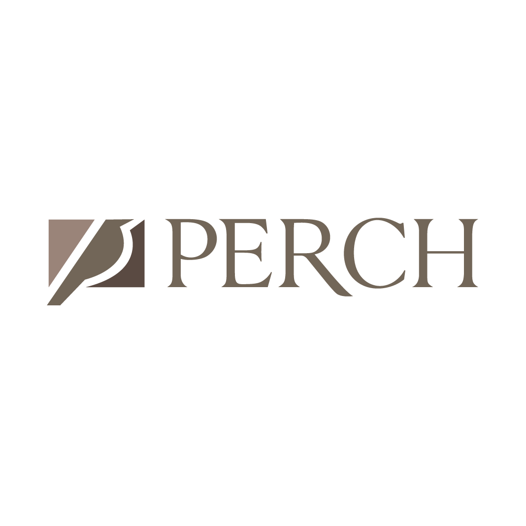 The perch logo is on a white background.