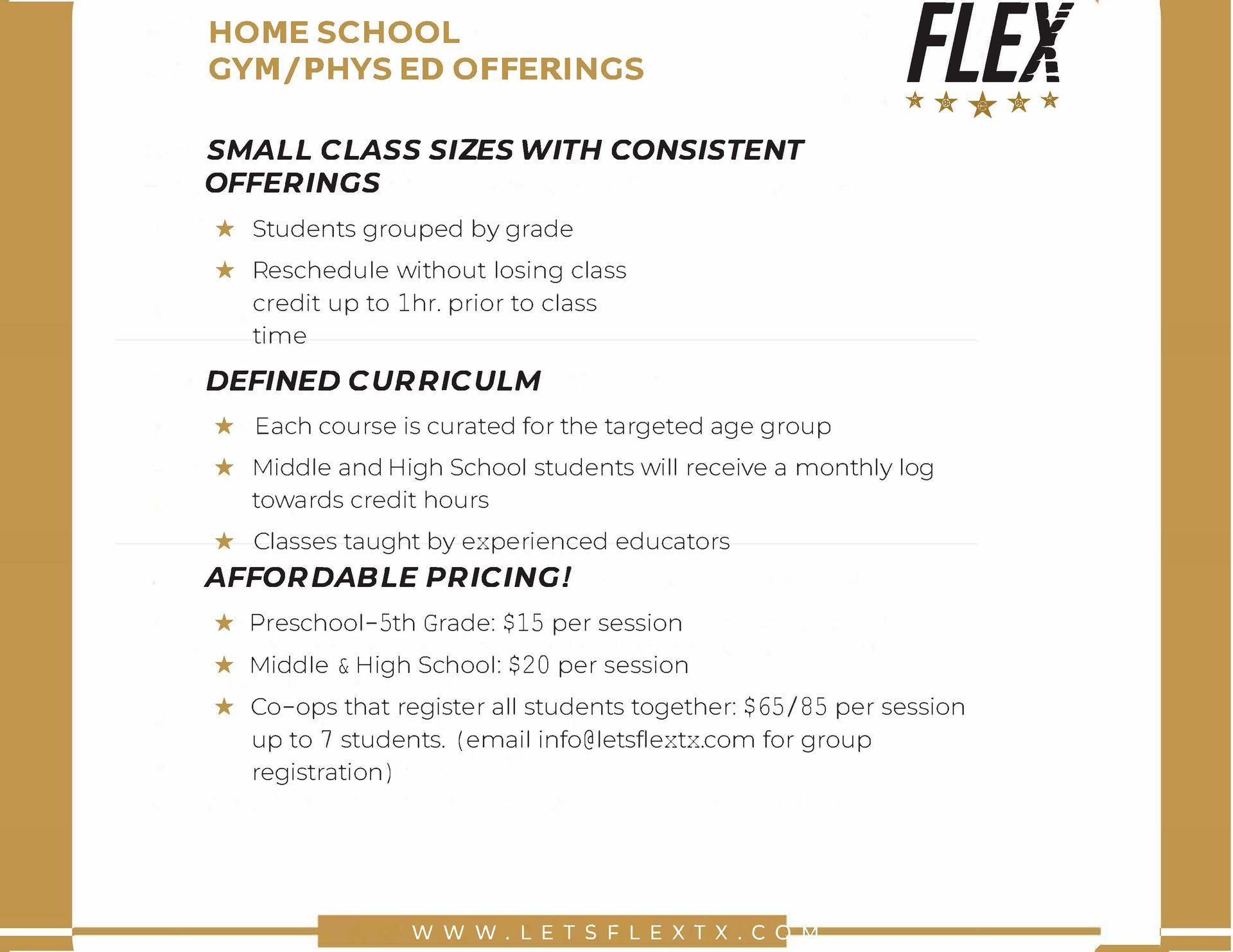Homeschool Co-op Classes (Middle and High School)