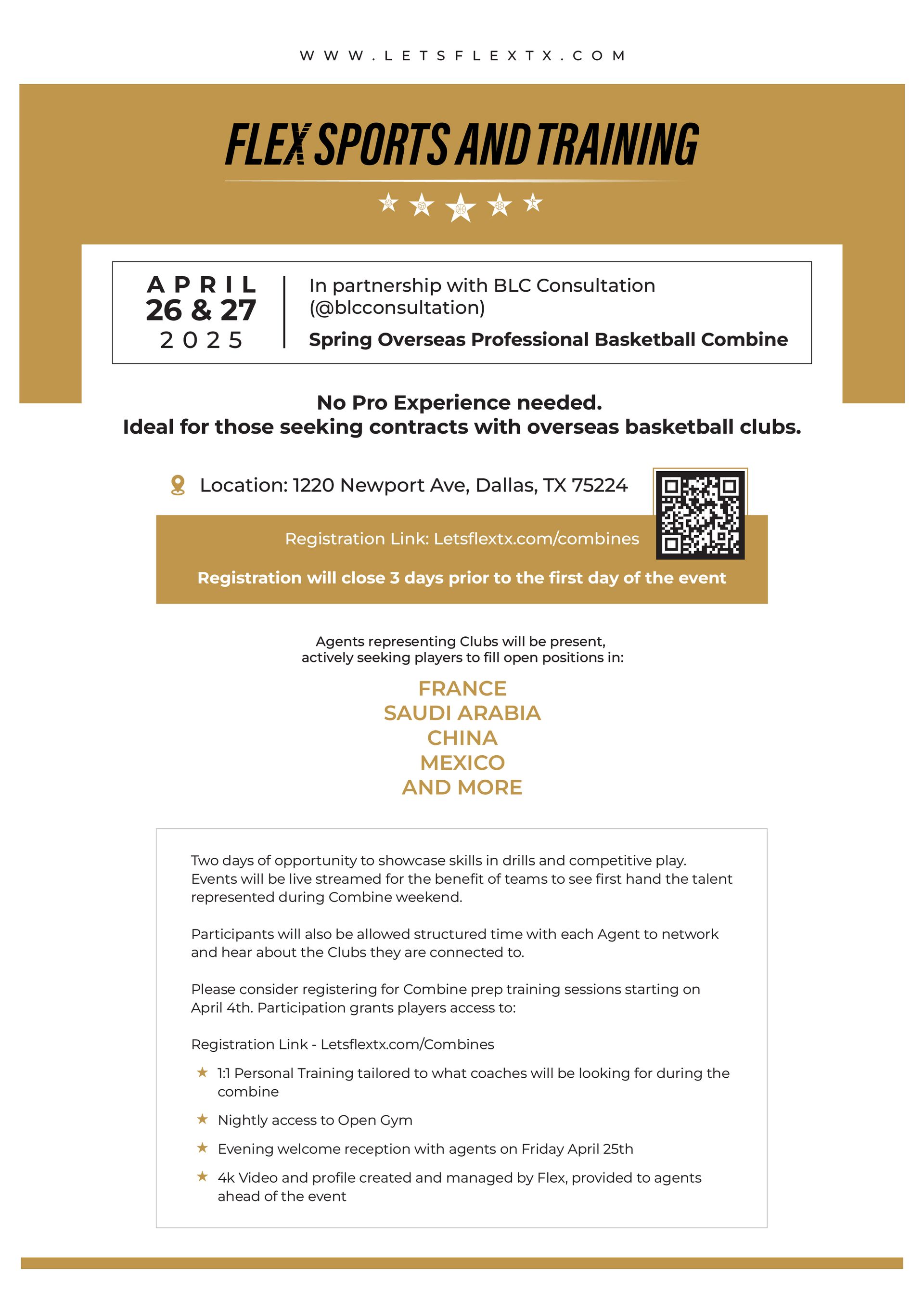 Overseas Professional Basketball Combine-Spring 2025