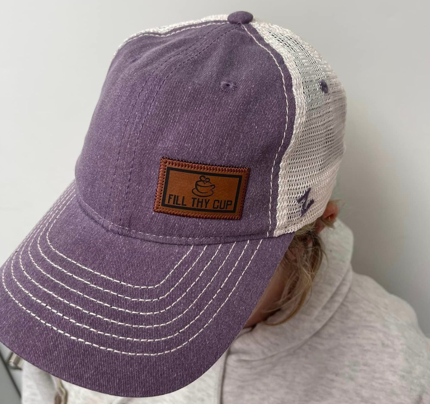 Purple/White Mesh