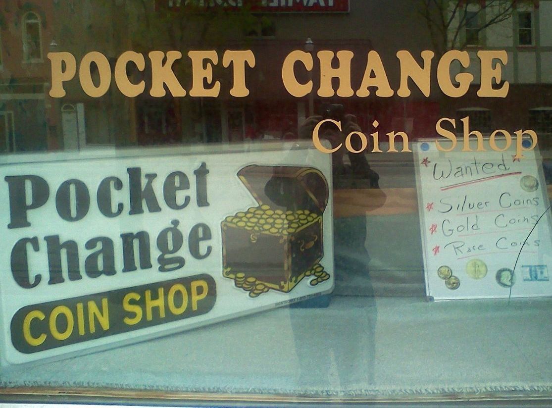 Pocket Change Coin Shop store front