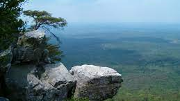 The view from atop Cheaha Mountain at Cheaha State Park