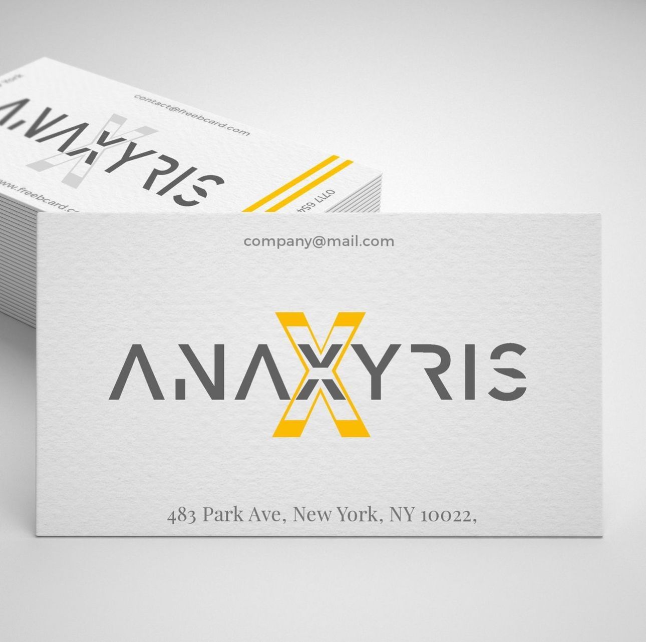 a business card for a company called anaxyris