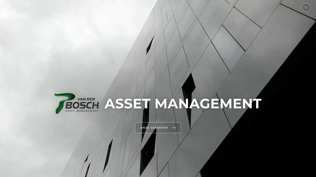 Het nieuwe ontwerp van de website van PVDB Asset Management