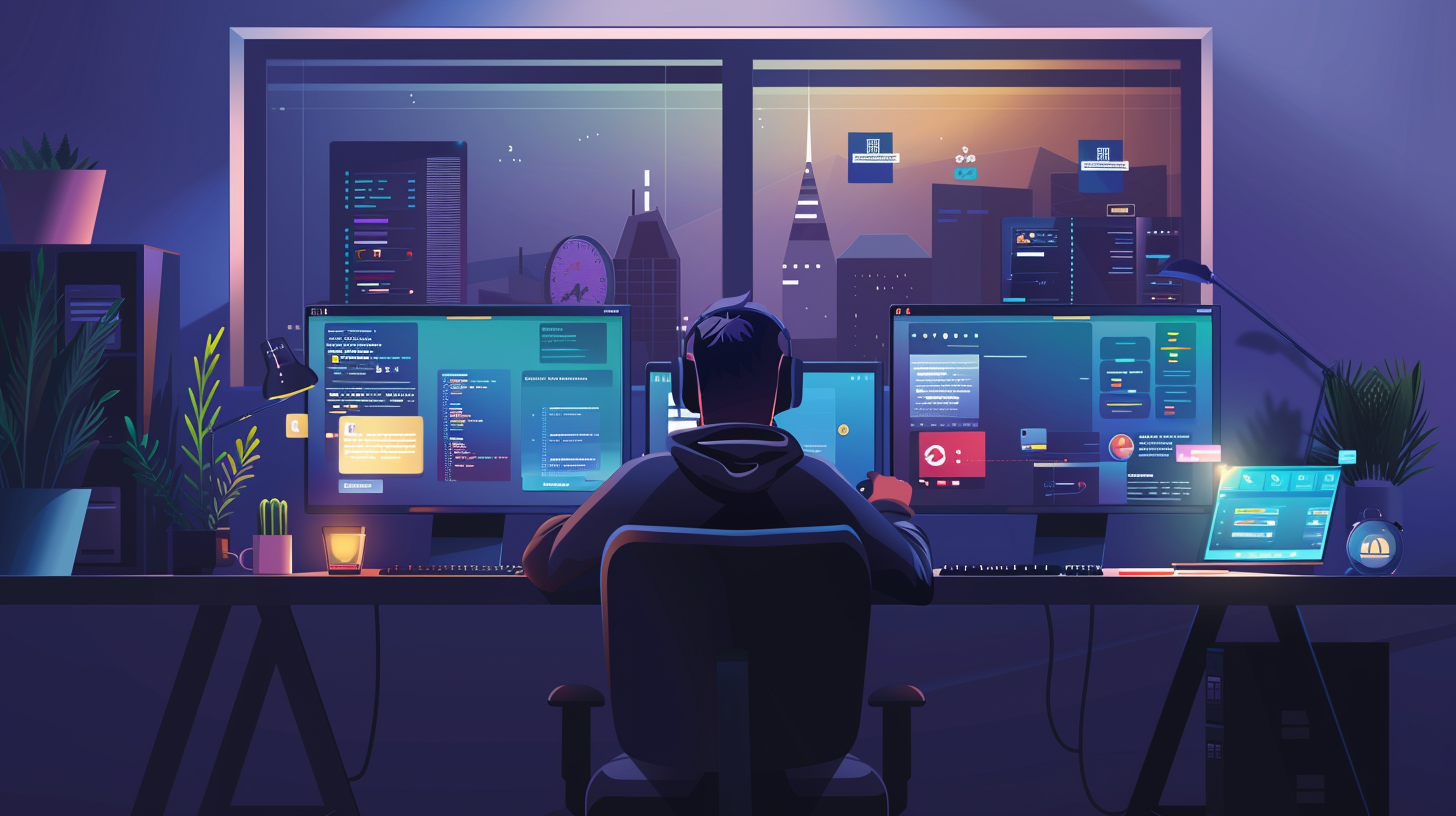 Moderne en verouderde websites naast elkaar als visueel overzicht van webdesigntrends