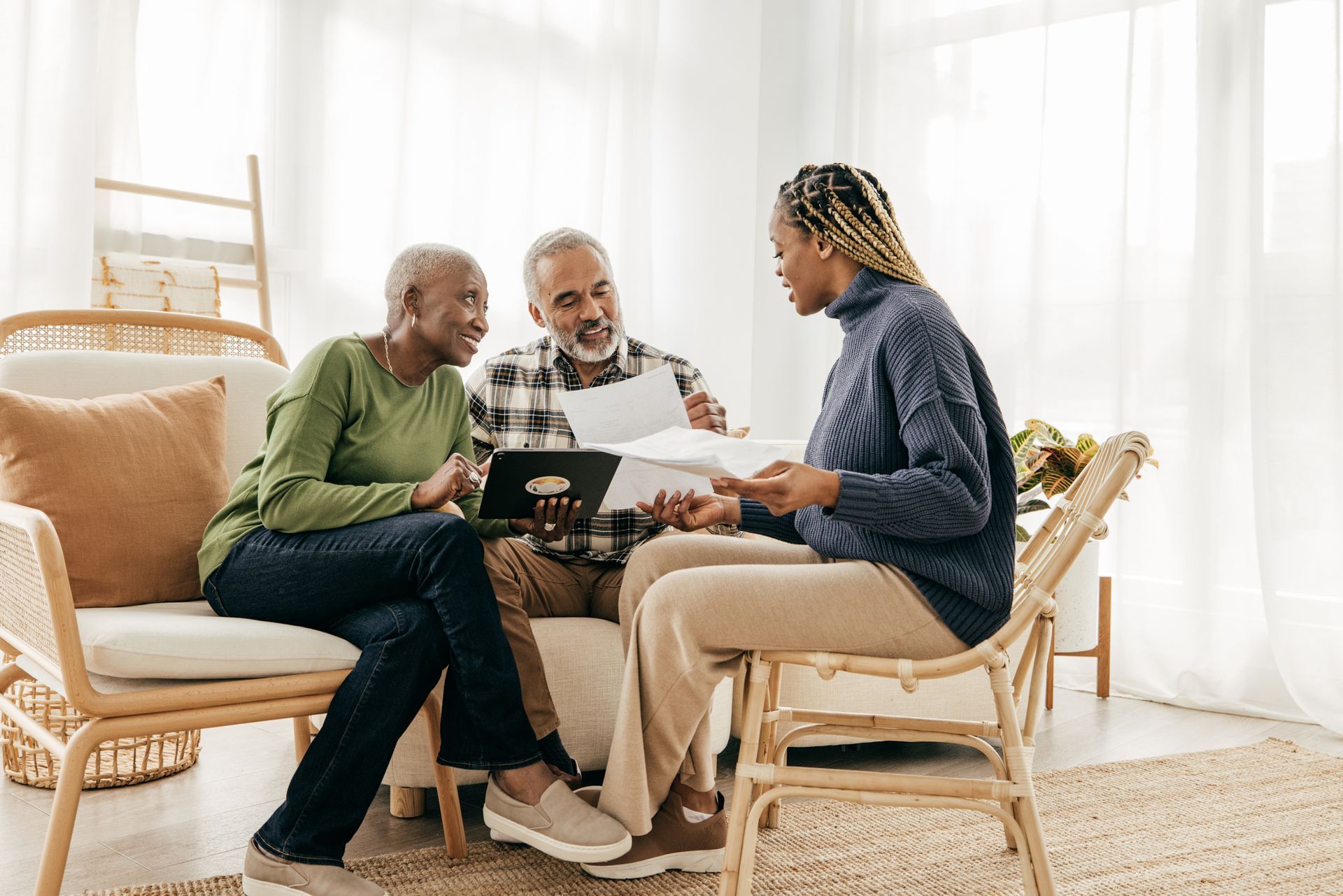 Couple At The Sofa – Allen, TX – Keep It Simple Tax Services