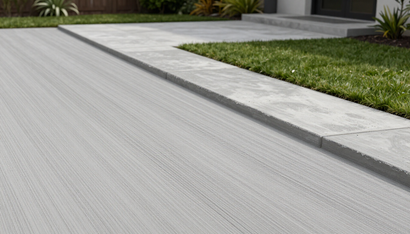 Smooth concrete sidewalk installed by Concrete Services in Renton WA for safe and attractive walkways.