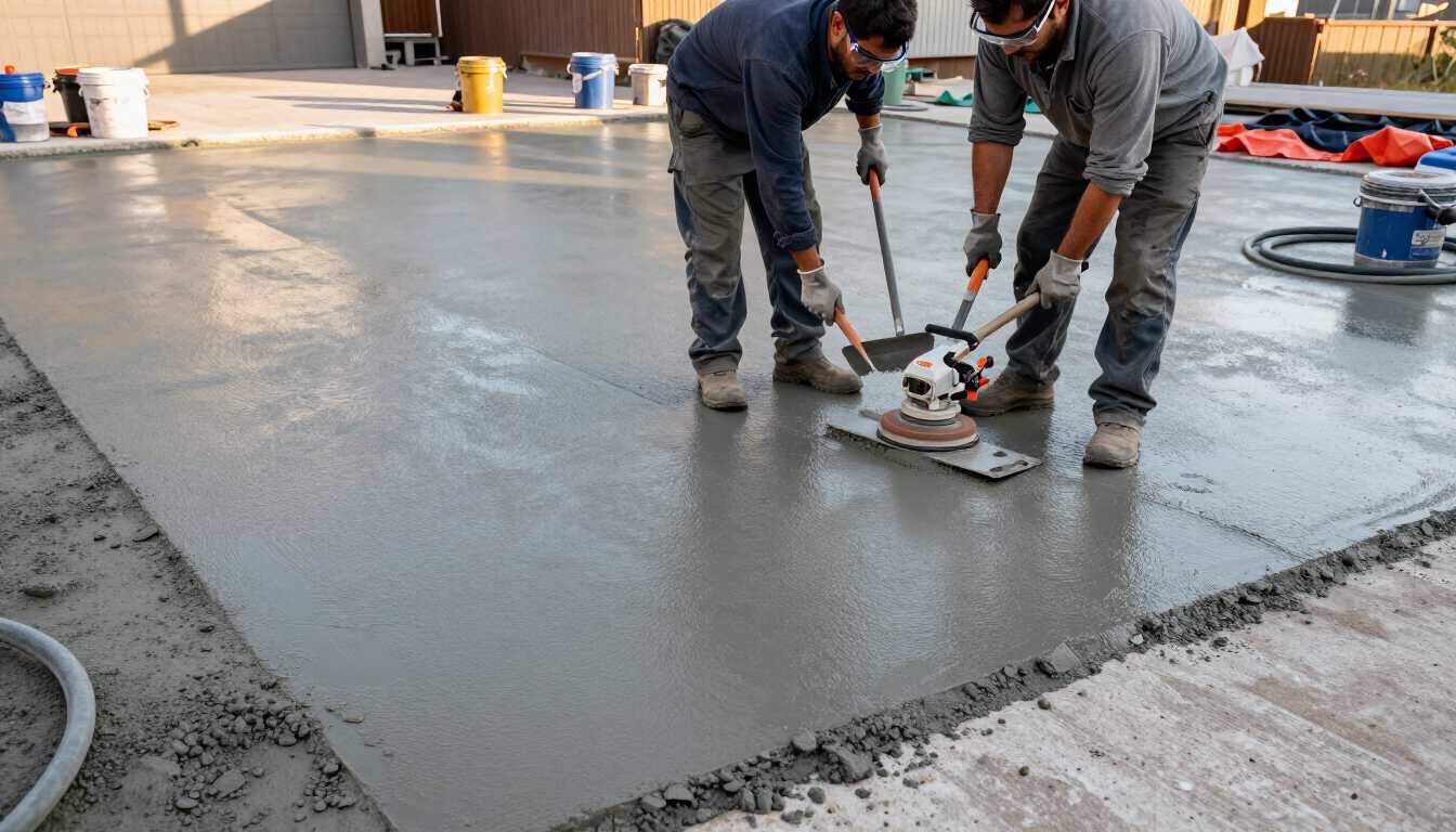 Smooth resurfaced concrete finished by Concrete Services in Renton WA for a clean and durable surface.