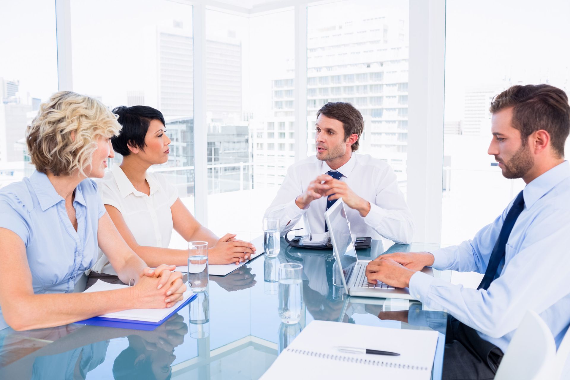 high rise building serves as a meeting place for MSP's that assist a large company