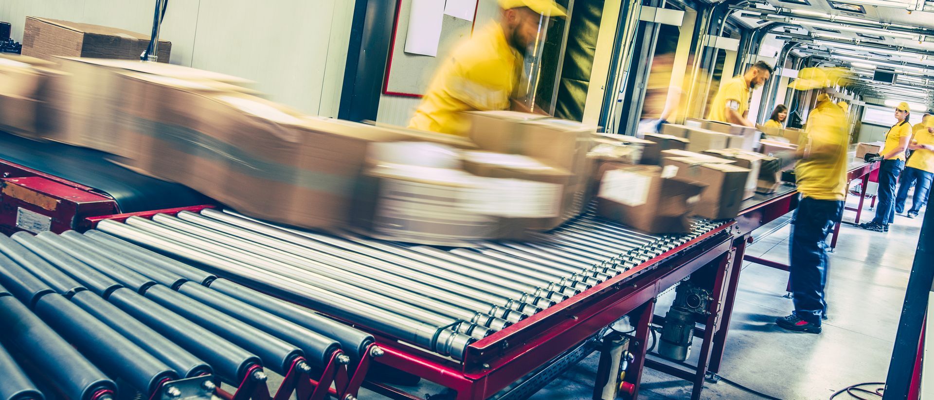 packing department in a manufacturing plant at full speed after optimized technology through MSP's