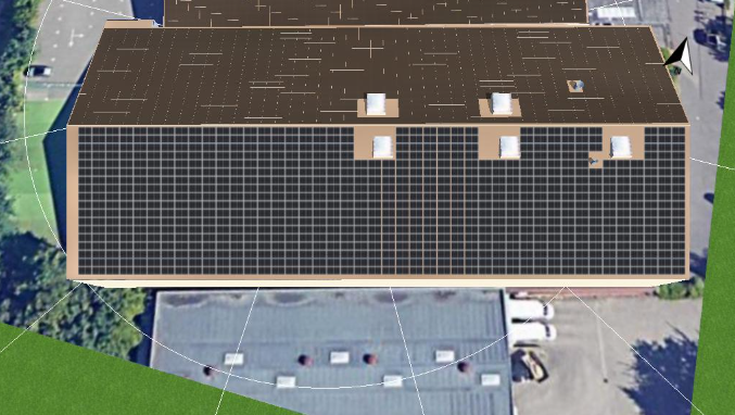 Photovoltaik-Planung für die Lövenich Soccerworld in Köln.