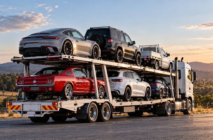 tow truck and classic car