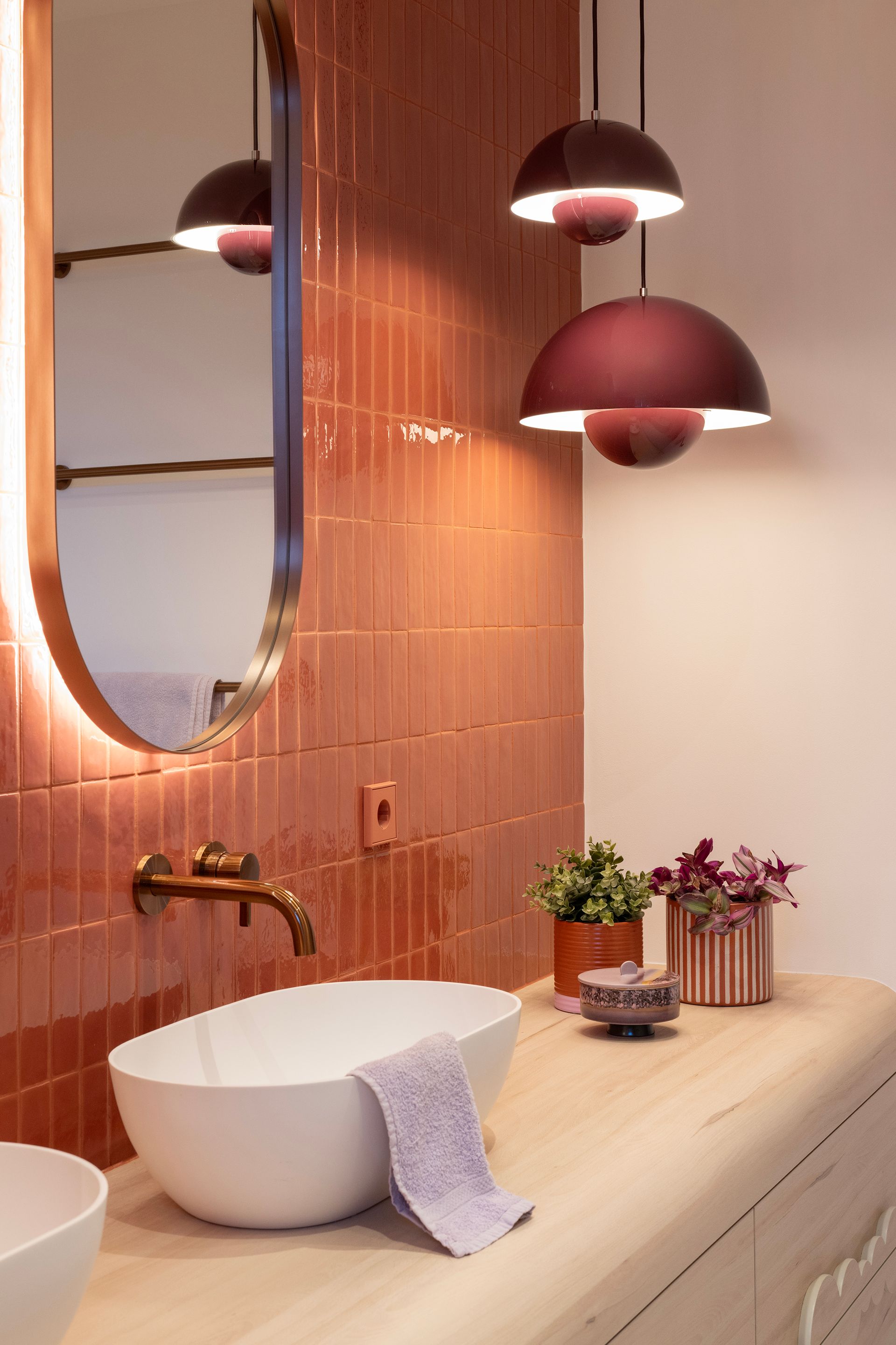 Interieurontwerp Steenbergen van een kleurrijke badkamer