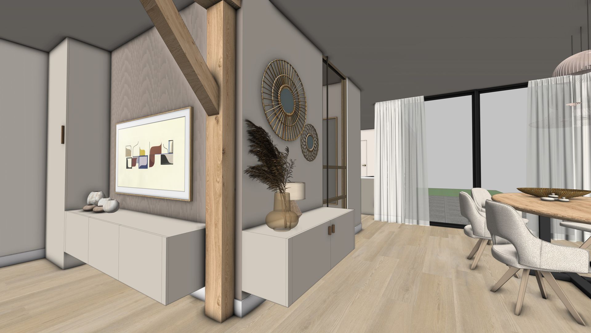 Maatwerk meubels zorgen voor een optimale benutting van de ruimte.