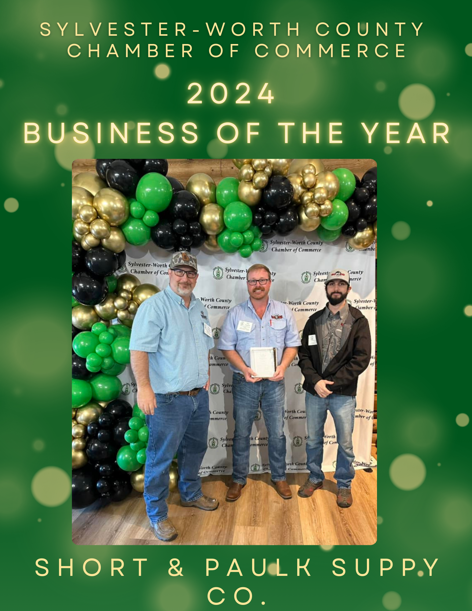 2023 Business of the Year Worth Gin & Whse, Inc