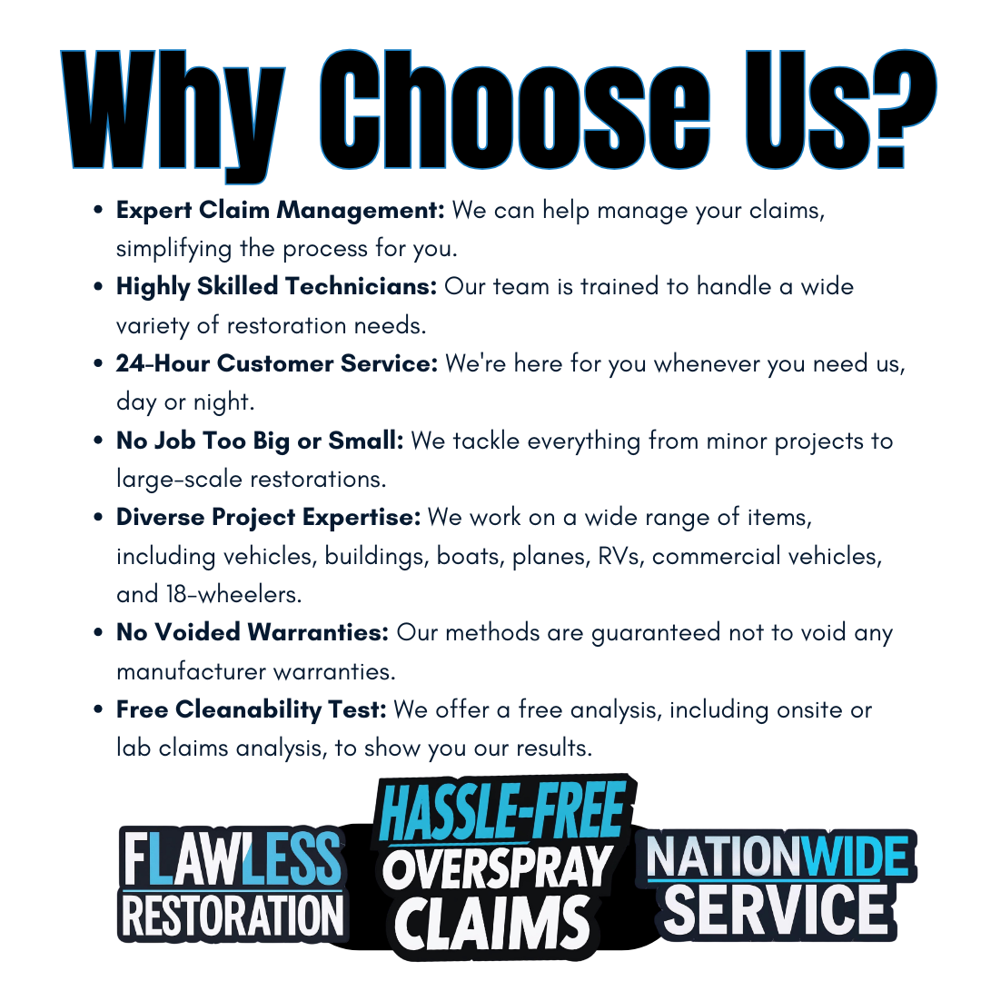 Just Like New: Quality Overspray and Paint Removal Services Just Like New: Quality Overspray and Paint Removal Services
