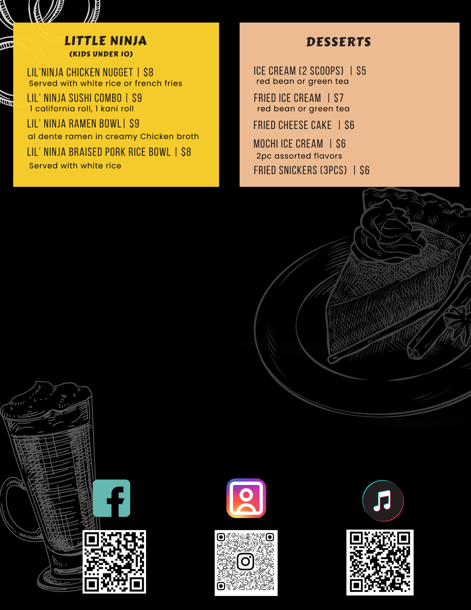 Chubby Ninja menu page 12