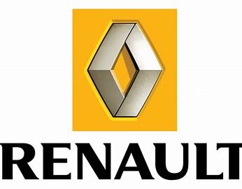 Logotipo de Renault: emblema en forma de diamante dentro de un cuadrado amarillo, con la palabra