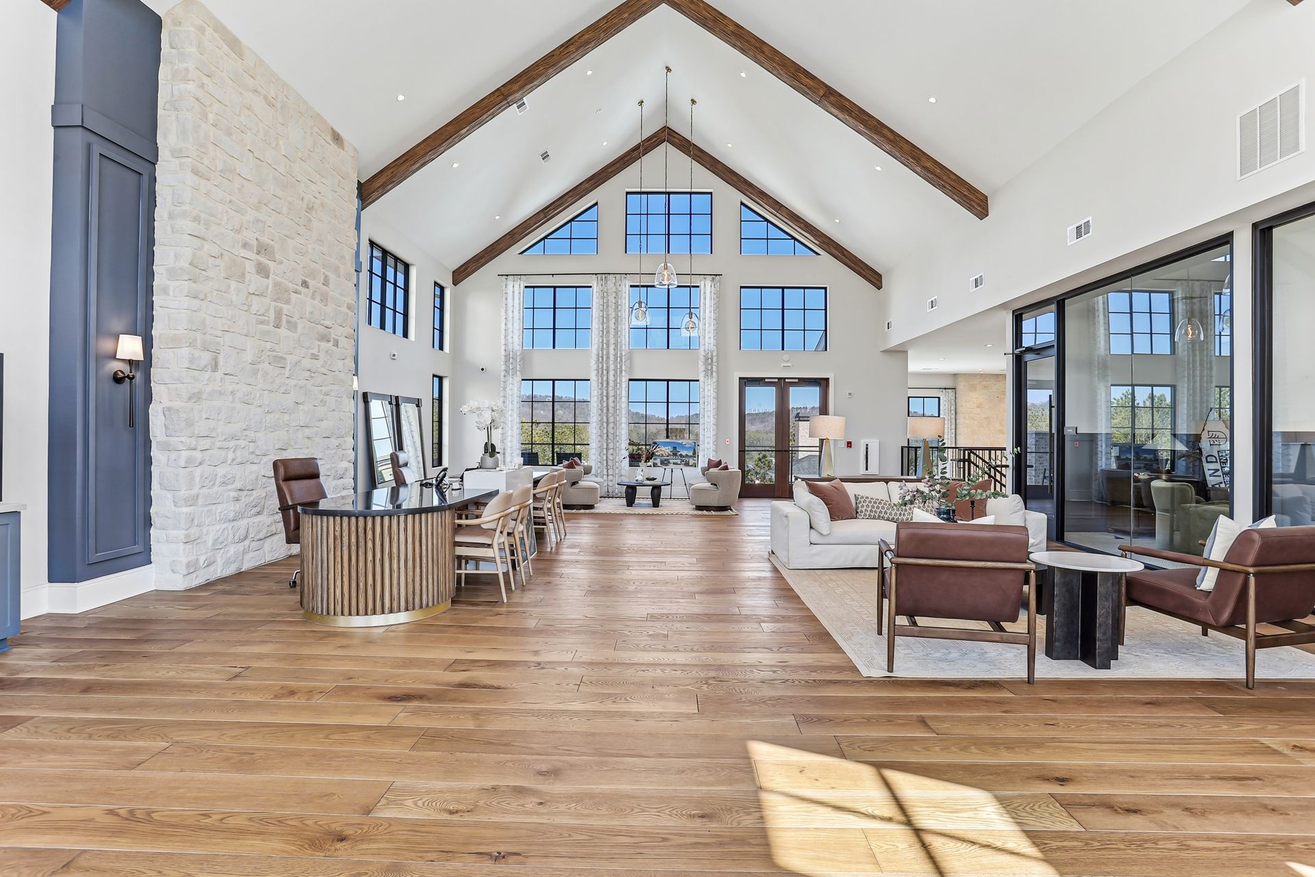 Upland at Emerson clubhouse lounge and entertainment kitchen - Cartersville, GA