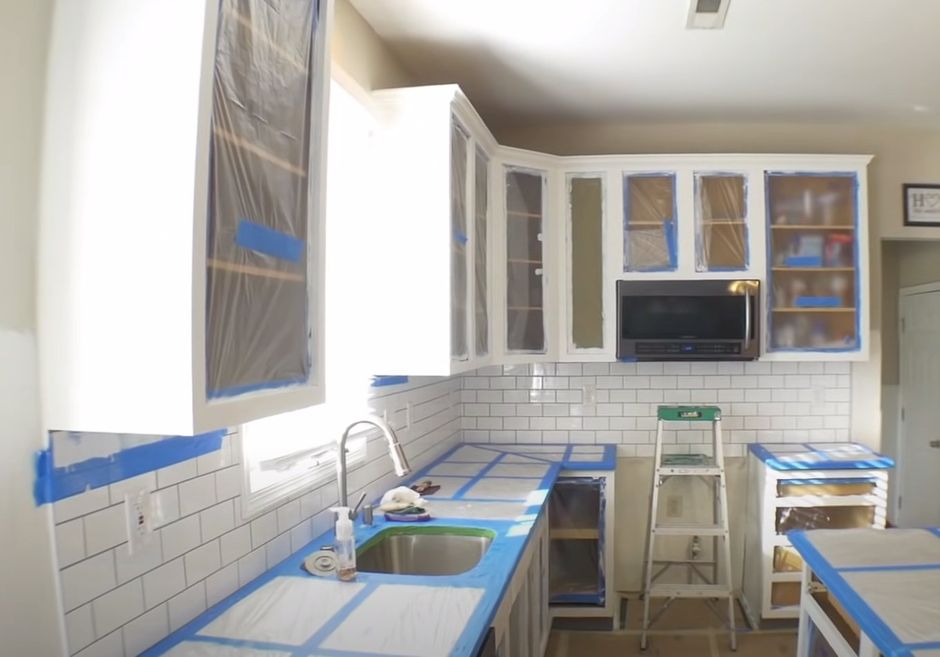 cabinet refinishing process