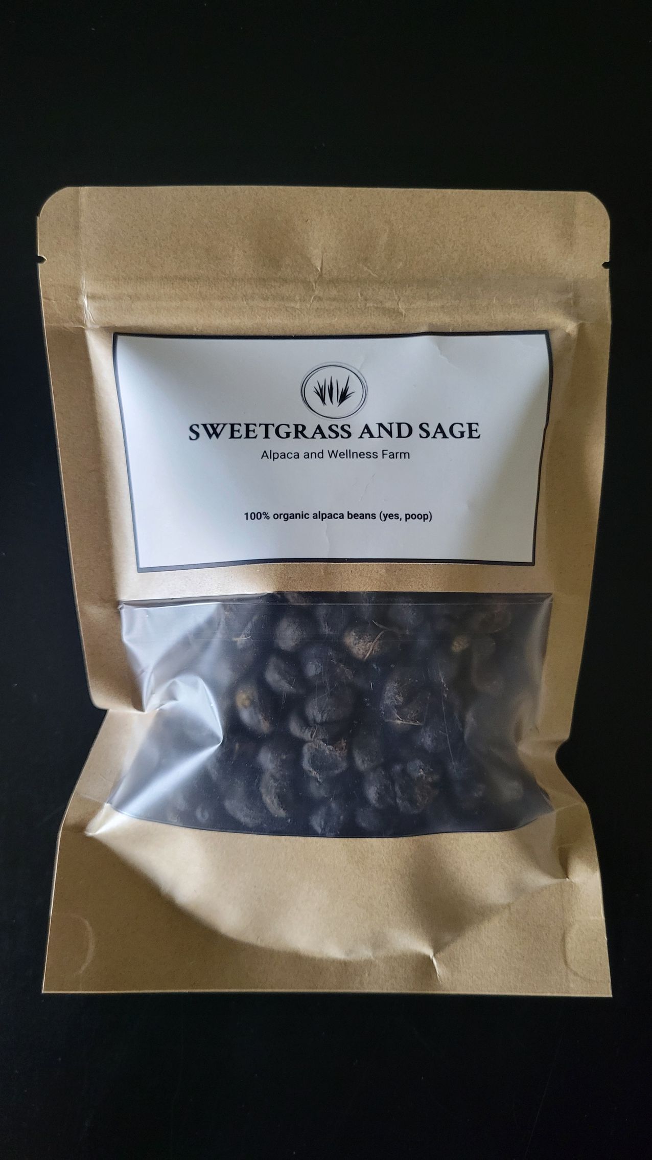 100% Organic Alpaca Beans (yes, poop) 3.75oz