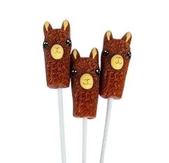 Alpaca Watching Lollipop