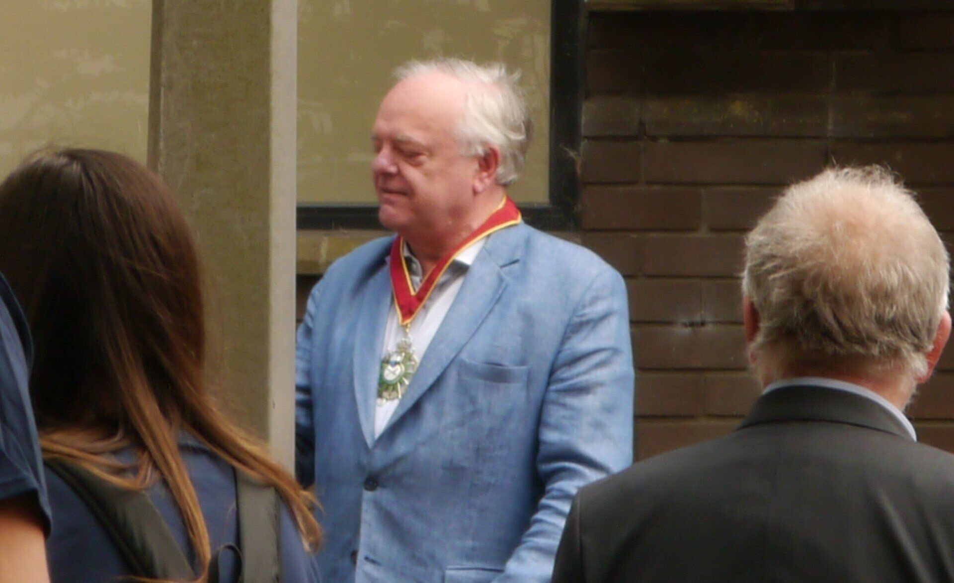 High Sherriff of Surrey Christoper Critchlow - starting the walk. 