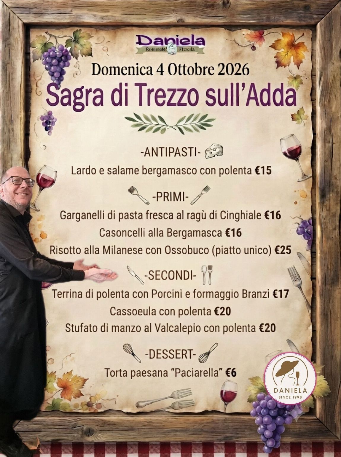 Menù Fisso - Sagra di Trezzo sull'Adda - Cassouela