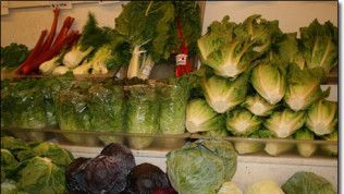 A refrigerator filled with lots of different types of vegetables.