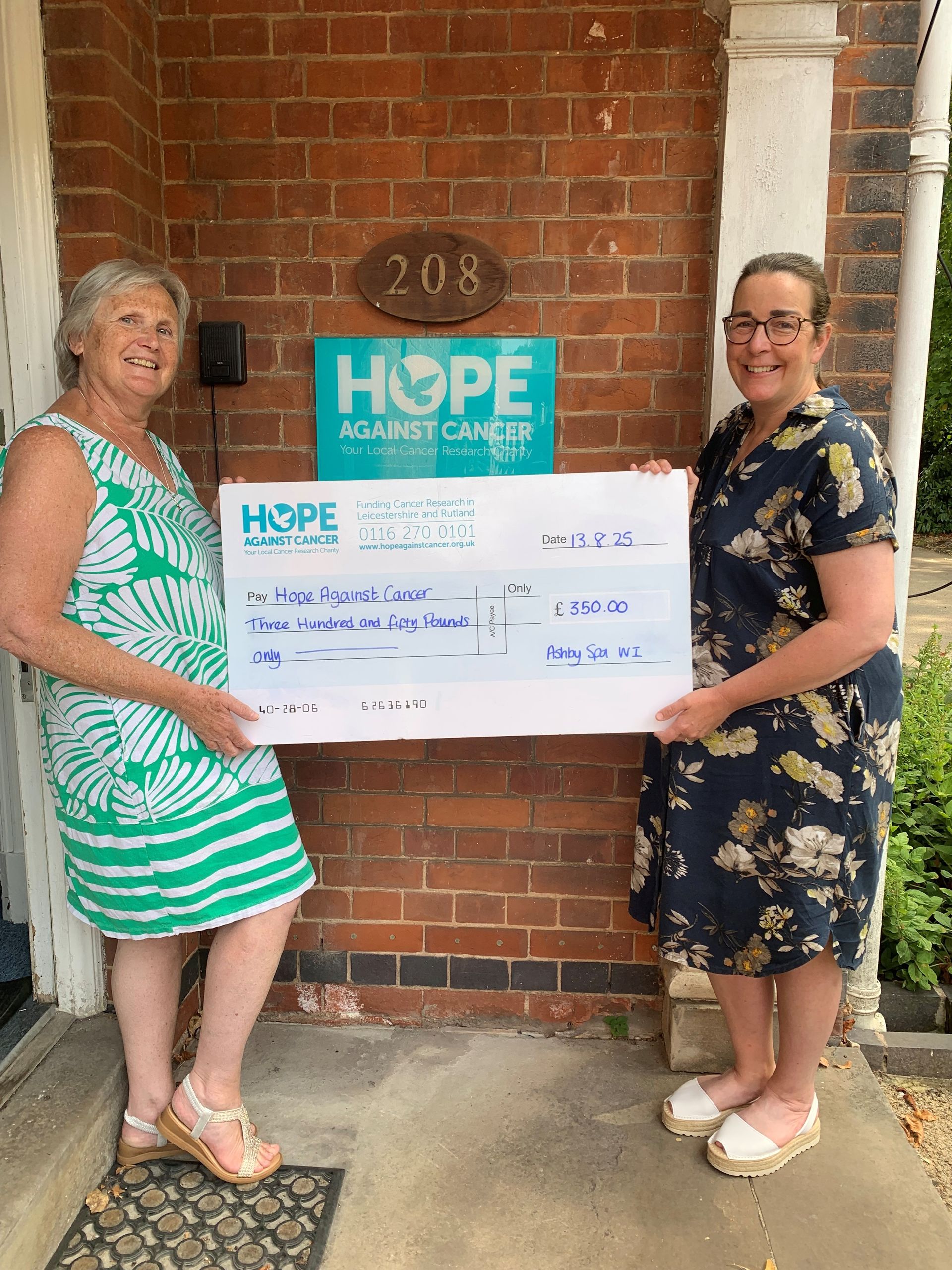 Ashby WI donation