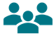 A group of people standing next to each other on a white background.