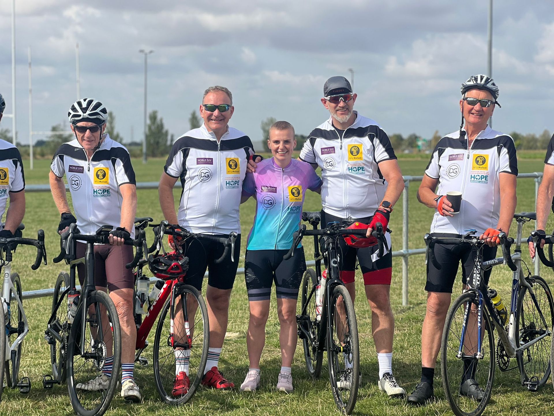 A group of people with bicycles on the If Alice Can Anyone Can fundraising cycle ride