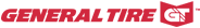 A red general tire logo on a white background