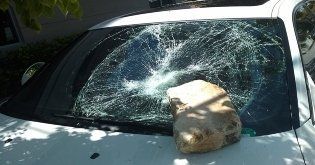 Broken Windshield With A Stone — Belleville, IL — Glass & More Inc.