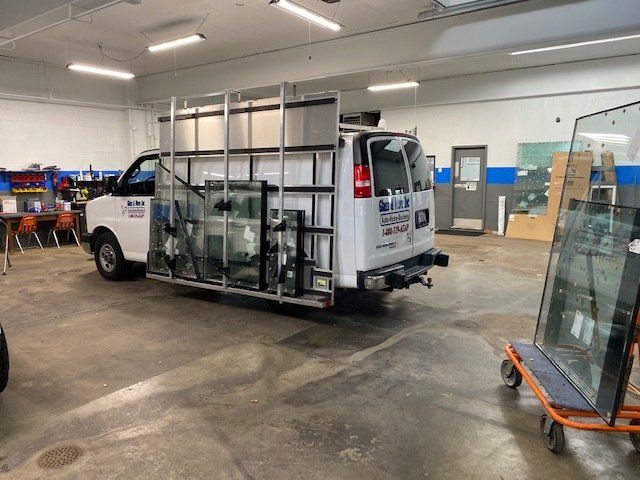White Company Service Truck — Belleville, IL — Glass & More Inc. White Company Service Truck — Belleville, IL — Glass & More Inc.