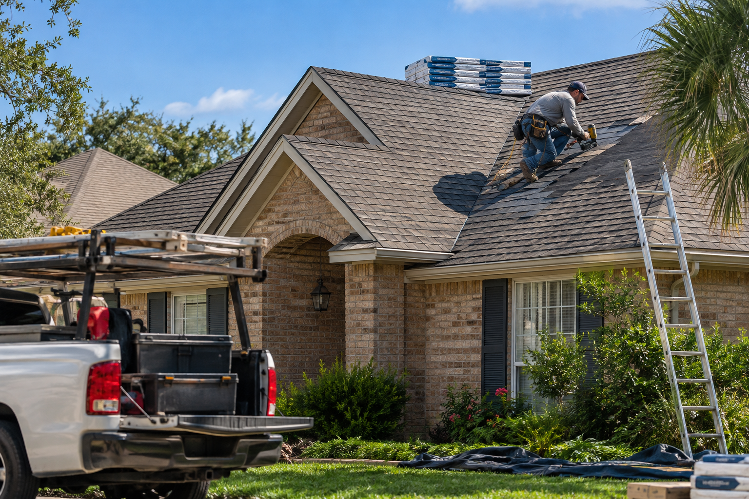 Professional roof repair service in Mobile Alabama