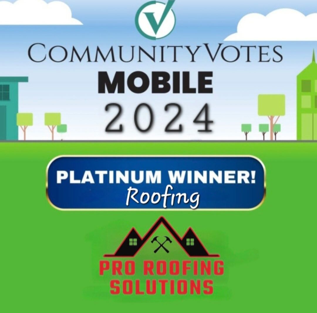 Pro Roofing Solutions roofing recognition in Mobile Alabama