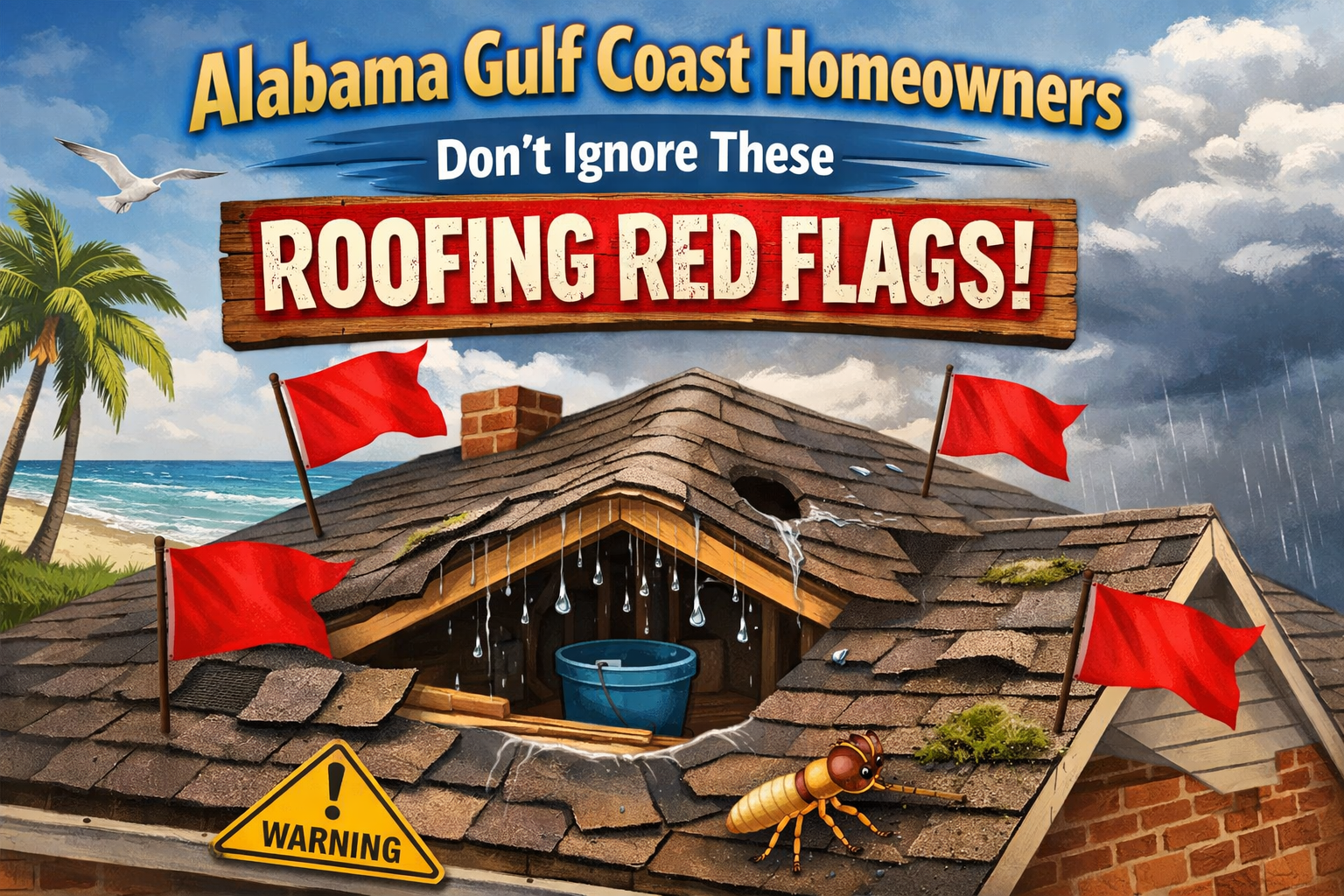red flags that your roof has issues